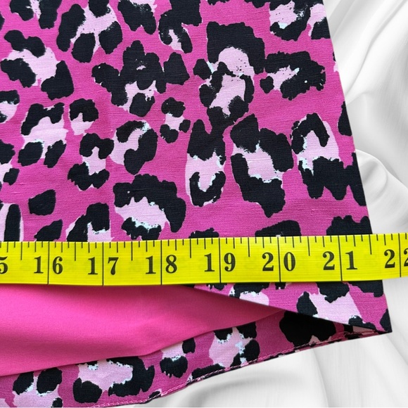 NWT Tyler Boe Melissa Linen Blend Animal Print Sleeveless Tunic Top Pink Small - Picture 9 of 10